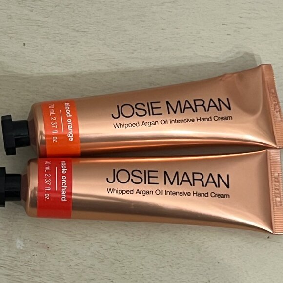 Josie Maran Whipped Argan Oil Intensive Hand Cream Duo Apple & Orange - Picture 2 of 5